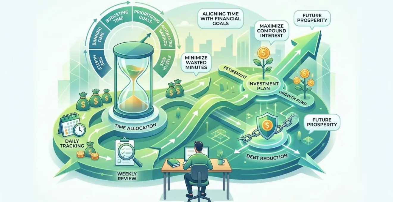 Illustration conceptuelle d'une stratégie de planification temporelle pour optimiser les économies