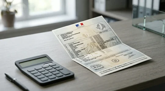 Vue détaillée d'une carte grise française présentant les cases de classification d'un véhicule