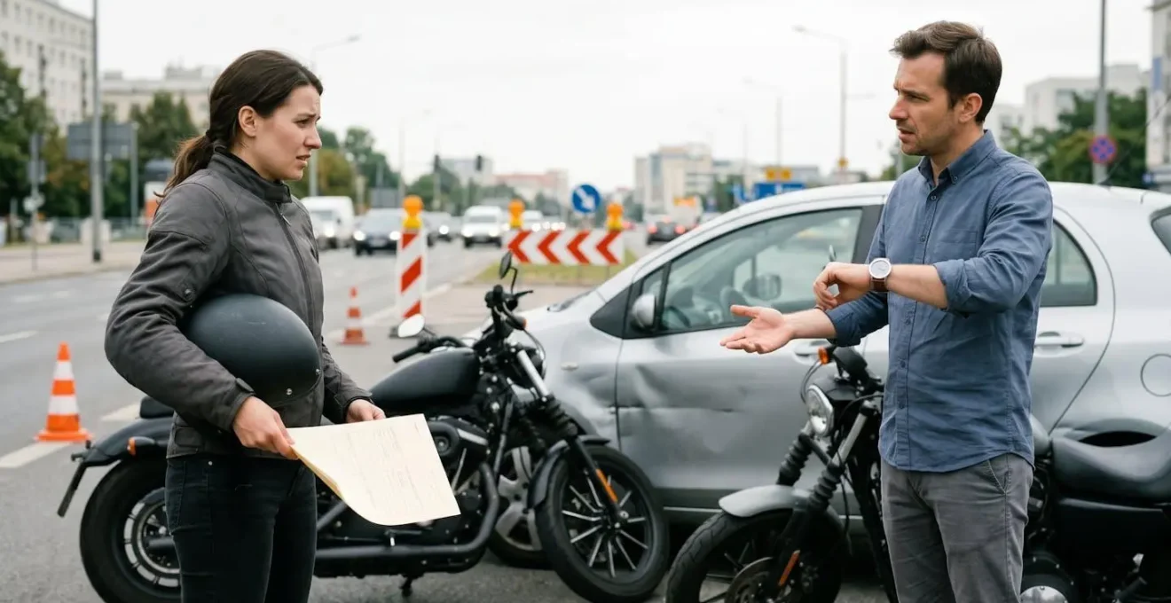 Deux conducteurs en situation de tension lors de la signature d'un constat