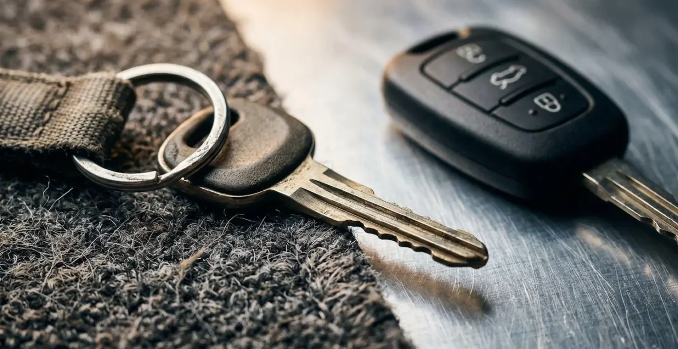 Deux ensembles de clés de voiture symbolisant les options de remplacement