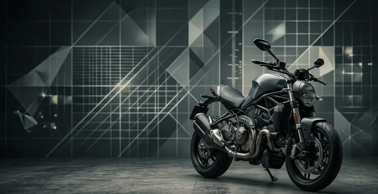 Moto sportive grosse cylindree dans un environnement dynamique illustrant les criteres de risque assurance