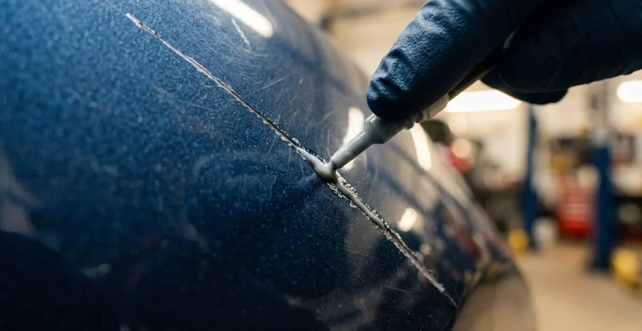 Technique de réparation localisée smart repair sur carrosserie automobile